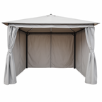 Pohjola Garden LED Puutarhapaviljonki 3x3m, Harmaa