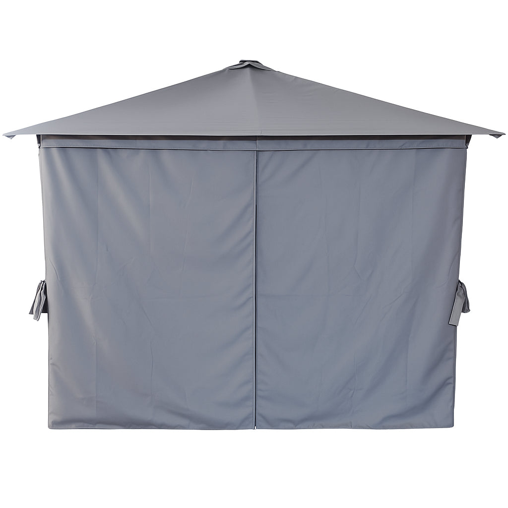 Pohjola Garden LED Puutarhapaviljonki 3x3m, Harmaa