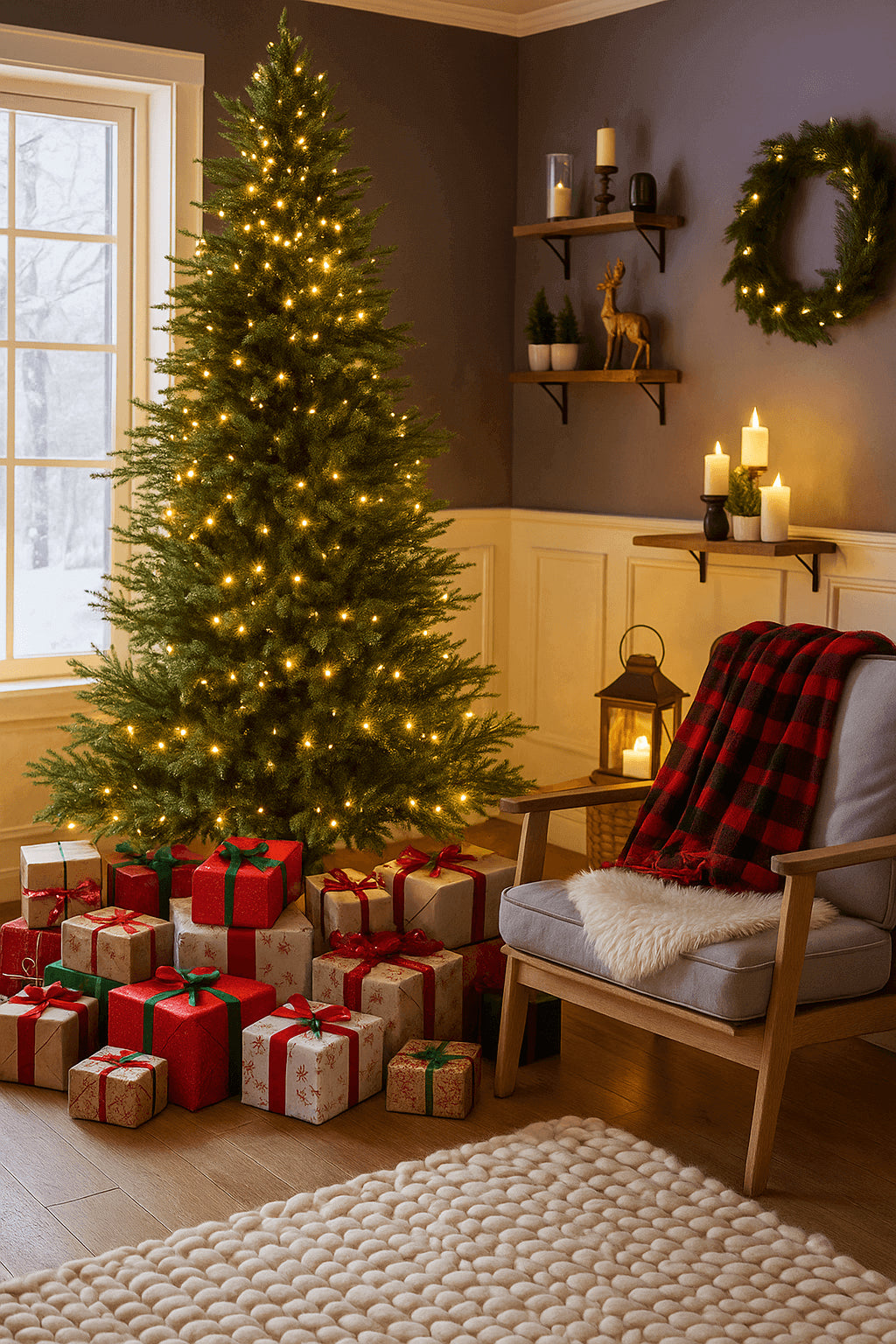 POHJOLA INDOOR Joulukuusi 210cm, 880 Oksaa, PE/PVC