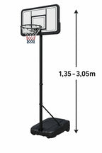 POHJOLAN URHEILUTARVIKE Koripalloteline 1,35-3,05m Valkoinen/Musta