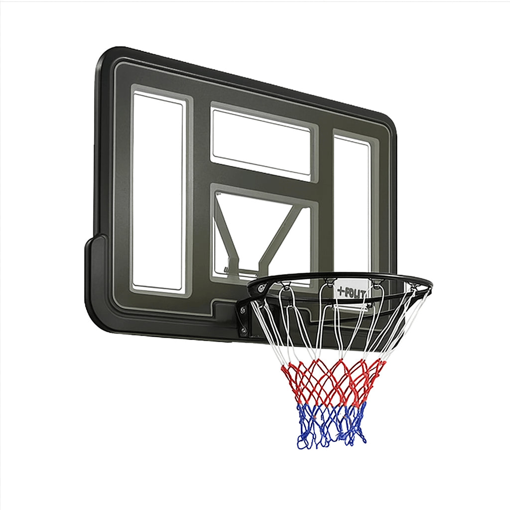 POHJOLAN URHEILUTARVIKE Koripallokori Ja Taustalevy 110 x 75cm, Musta