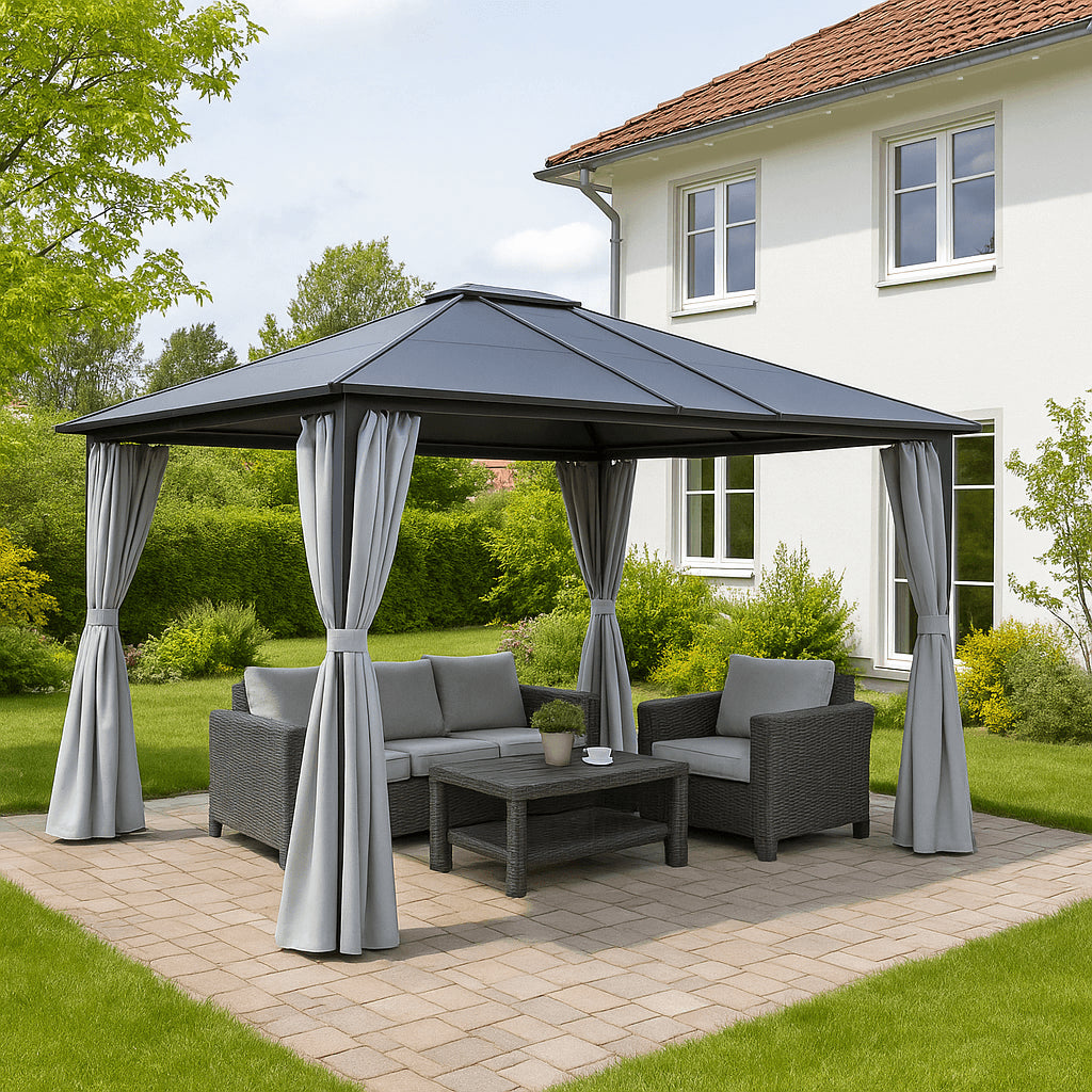 Pohjola Garden Paviljonki PC-Katolla 360x300x250cm, Harmaa