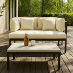 Pohjola Garden Aurinkovuode / Aurinkosänky 175cm, Musta / Beige