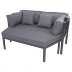 Pohjola Garden Aurinkovuode / Aurinkosänky 175cm, Musta / Harmaa