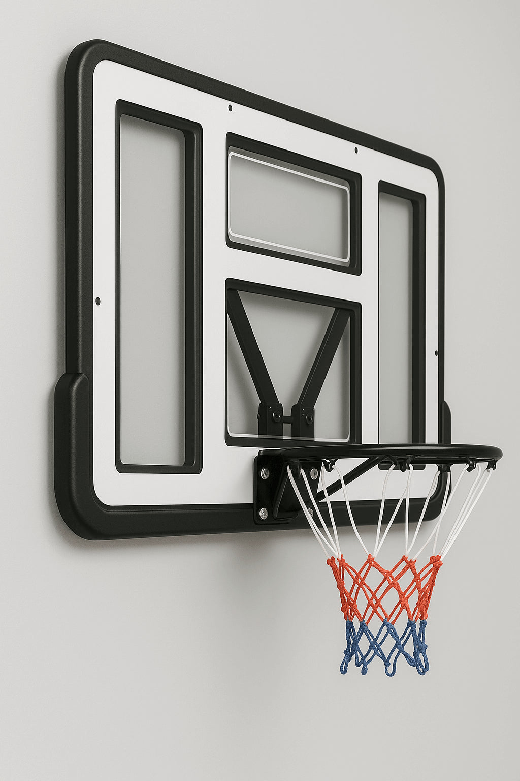 POHJOLAN URHEILUTARVIKE Koripallokori Ja Taustalevy 110 x 75cm, Valkoinen