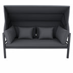 Pohjola Garden Aurinkovuode / Aurinkosänky 175cm, Musta / Harmaa