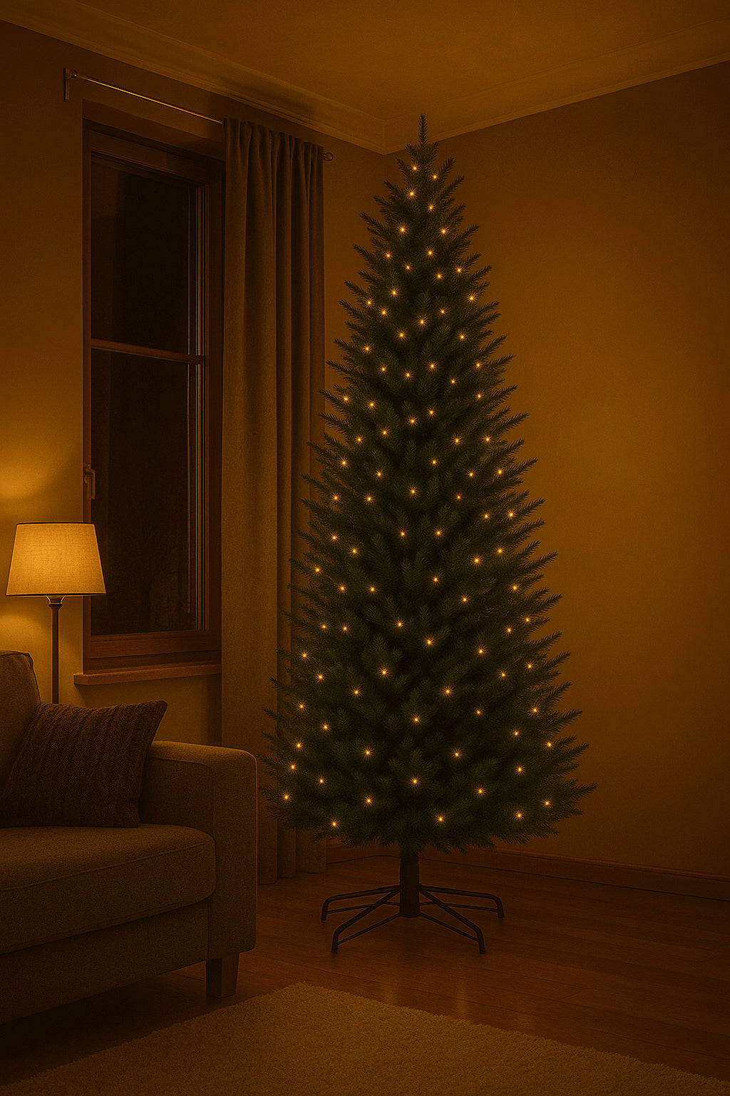 POHJOLA INDOOR Joulukuusi 210cm, 1016 Oksaa, PE/PVC