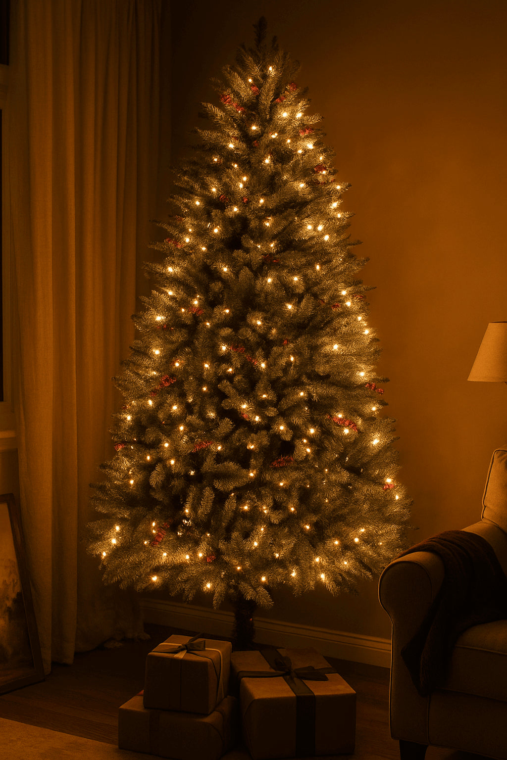 POHJOLA INDOOR Joulukuusi 210cm, 800 oksaa, PVC