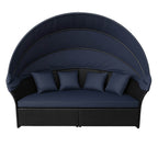 POHJOLA GARDEN Polyrottinki Aurinkovuode / Aurinkosänky 200 cm, Musta / harmaa