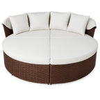 POHJOLA GARDEN Polyrottinki Aurinkovuode / Aurinkosänky 200 cm, Ruskea / beige