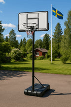 POHJOLAN URHEILUTARVIKE Koripalloteline 2,30-3,05m Valkoinen/Musta