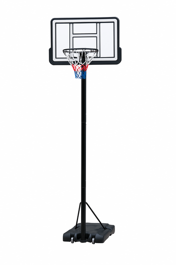 Basketkorg 2,30–3,05 m – manuell höjdjustering, 45 cm ring, 110 x 75 cm bakplatta