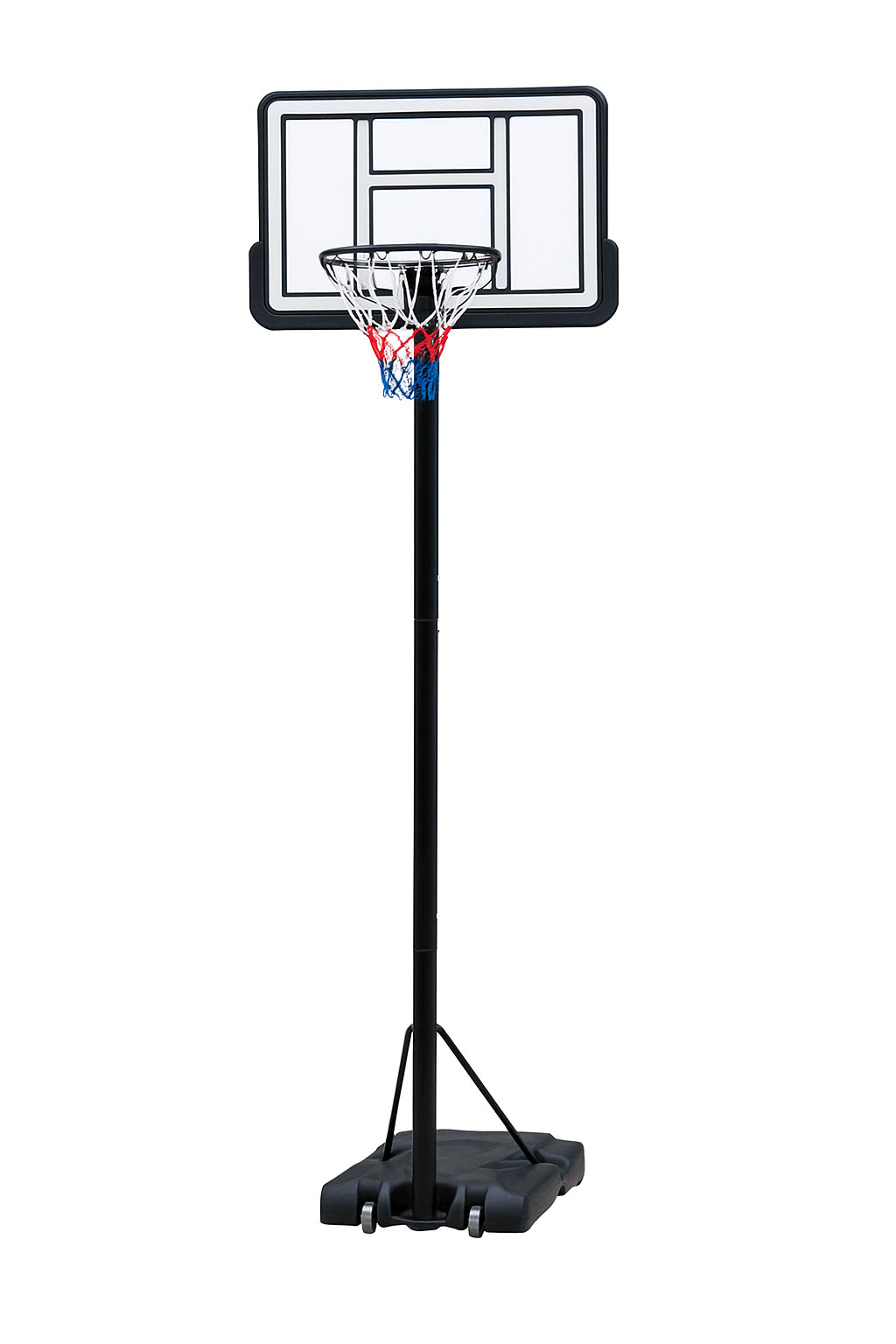 POHJOLAN URHEILUTARVIKE Koripalloteline 2,30-3,05m Valkoinen/Musta