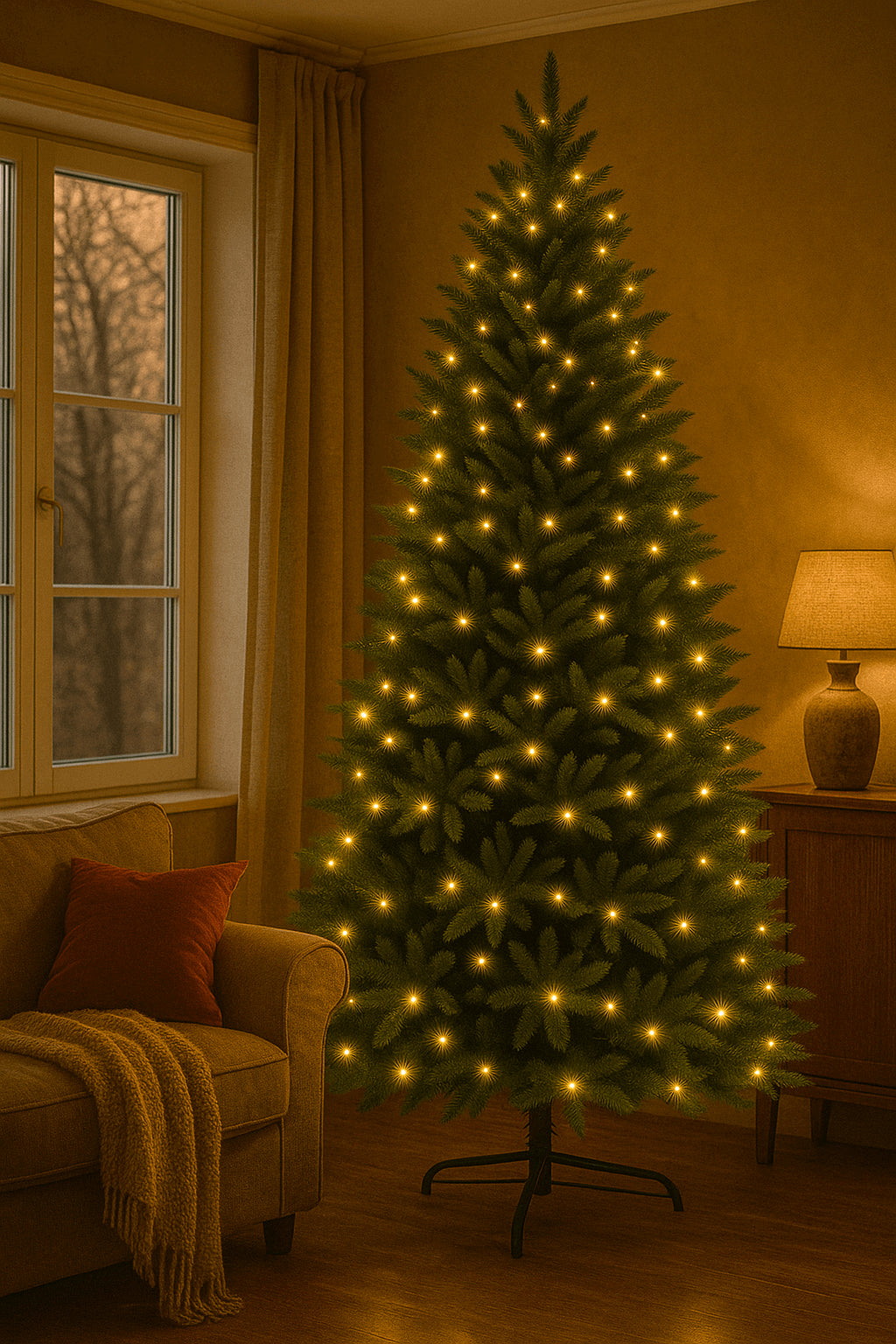 POHJOLA INDOOR Joulukuusi 210cm, 1090 Oksaa, PE/PVC