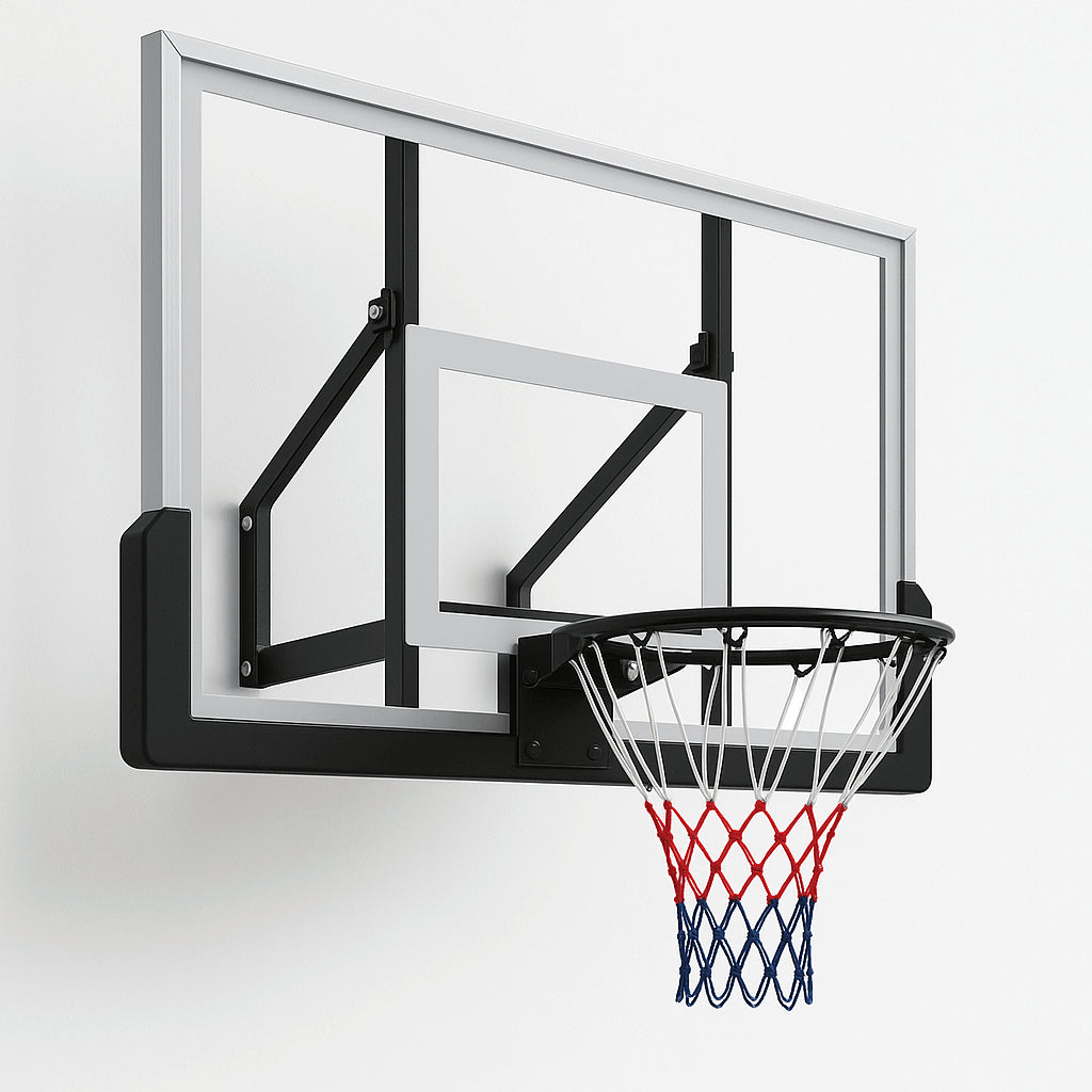 POHJOLAN URHEILUTARVIKE Koripallokori Ja Taustalevy 122 x 82cm, Musta