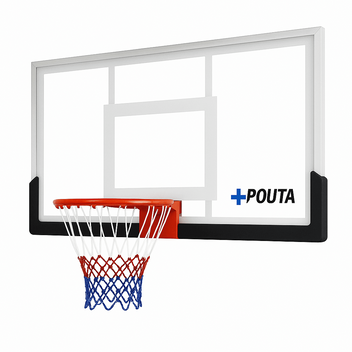 Basketkorg och bakplatta 122 x 82 cm – 45 cm stålring, PVC/PE-konstruktion