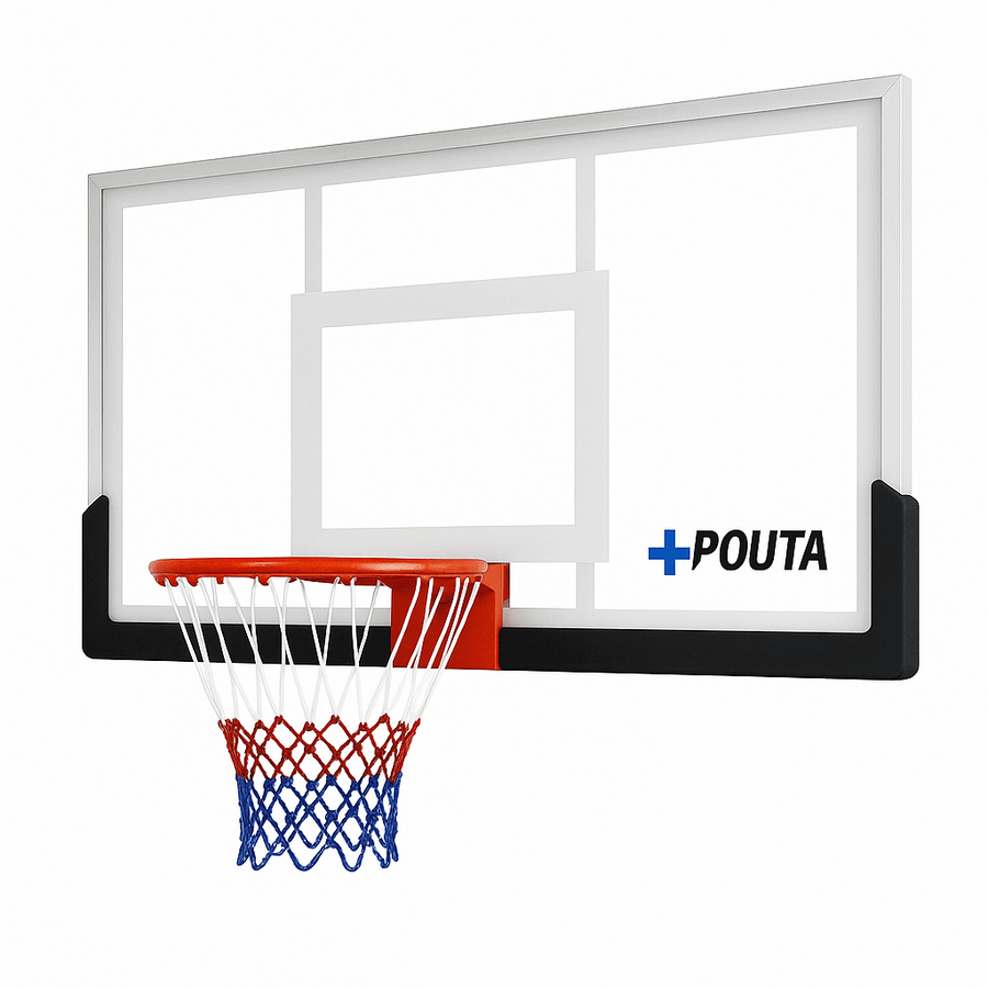 Basketkorg och bakplatta 122 x 82 cm – 45 cm stålring, PVC/PE-konstruktion