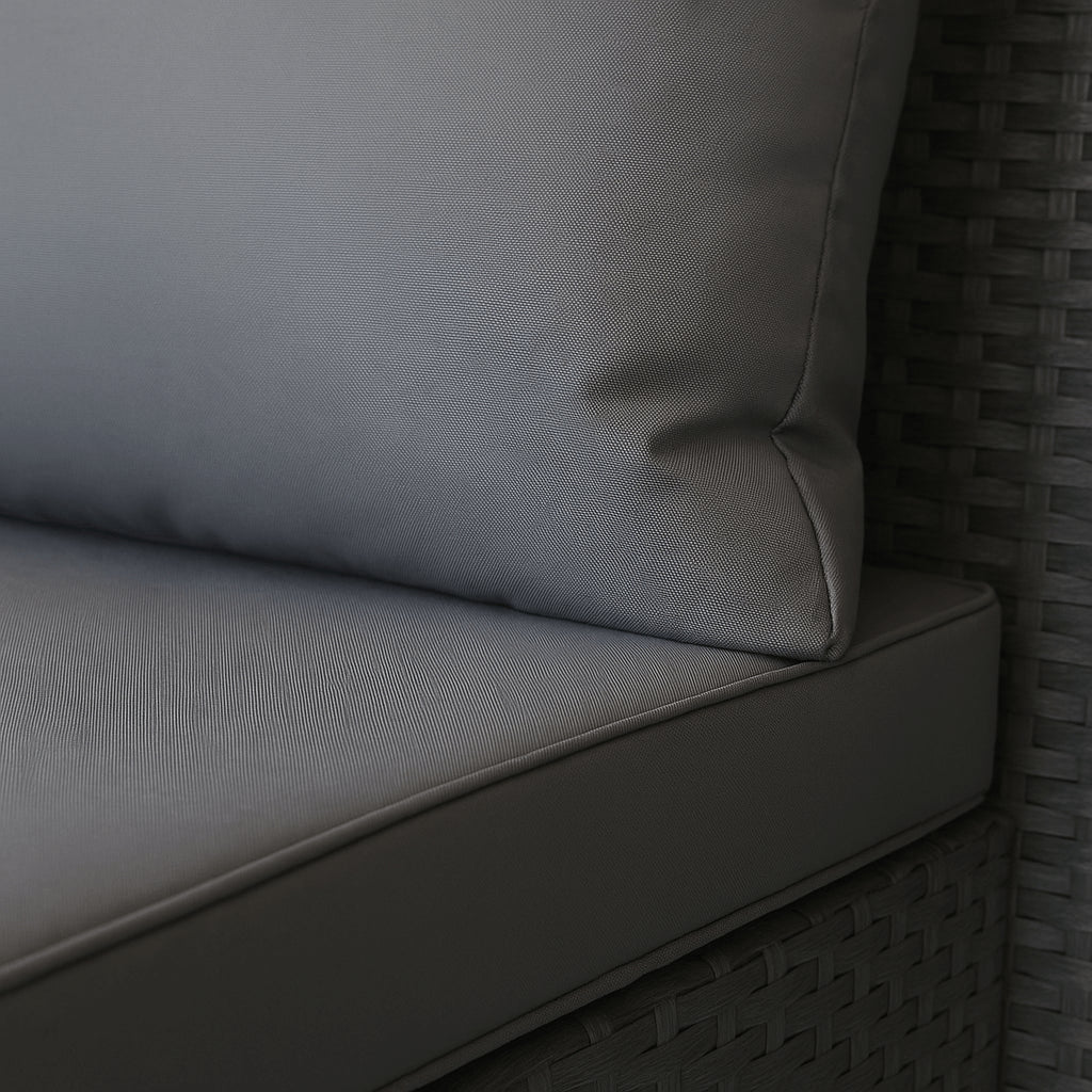POHJOLA GARDEN Polyrottinki Sohvaryhmä 4-osainen, Musta/harmaa, MATLEENA