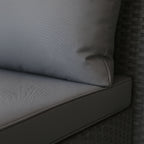 POHJOLA GARDEN Polyrottinki Sohvaryhmä 4-osainen, Musta/harmaa, MATLEENA