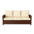 POHJOLA GARDEN Polyrottinki Sohvaryhmä 4-osainen, Ruskea/beige, MATLEENA