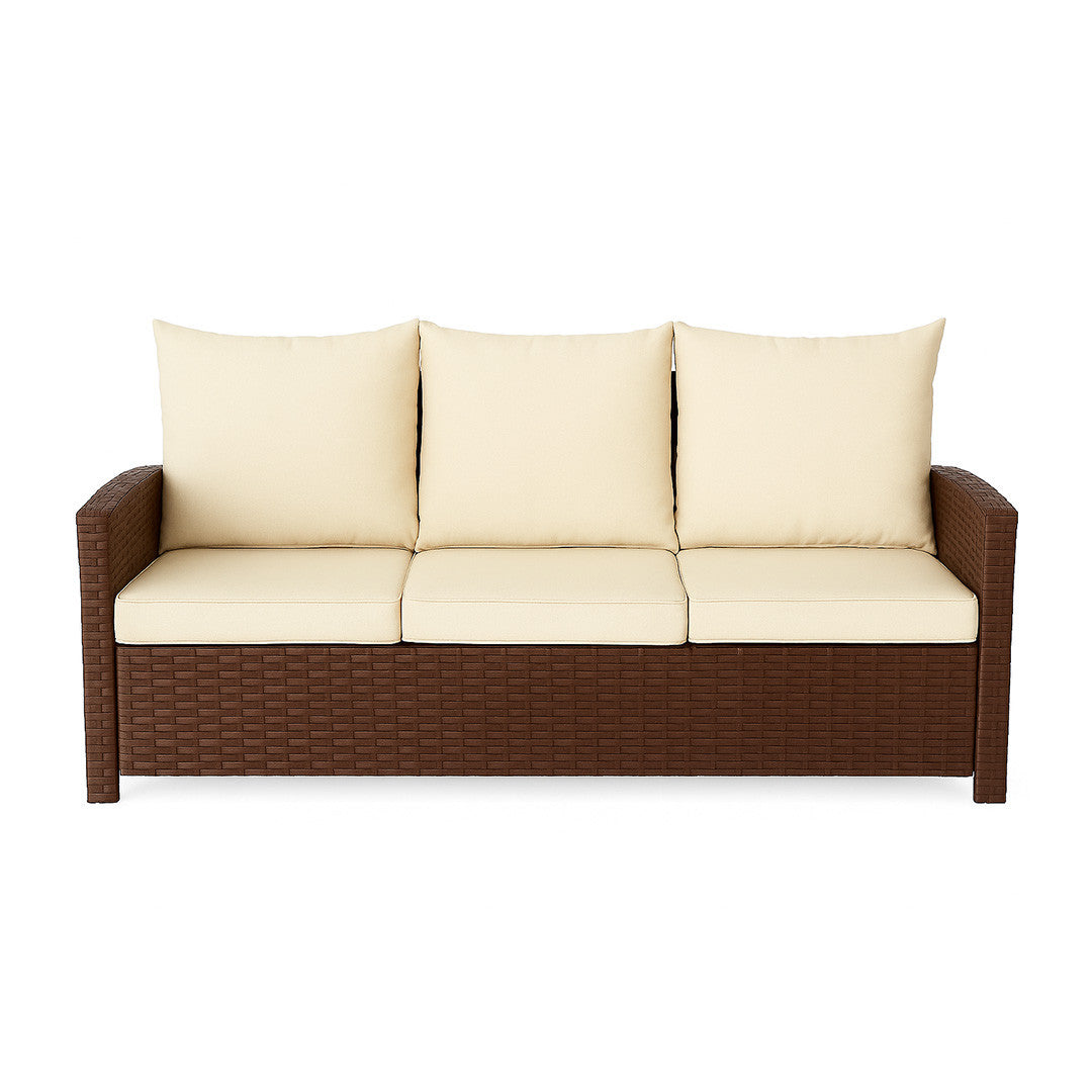 POHJOLA GARDEN Polyrottinki Sohvaryhmä 4-osainen, Ruskea/beige, MATLEENA