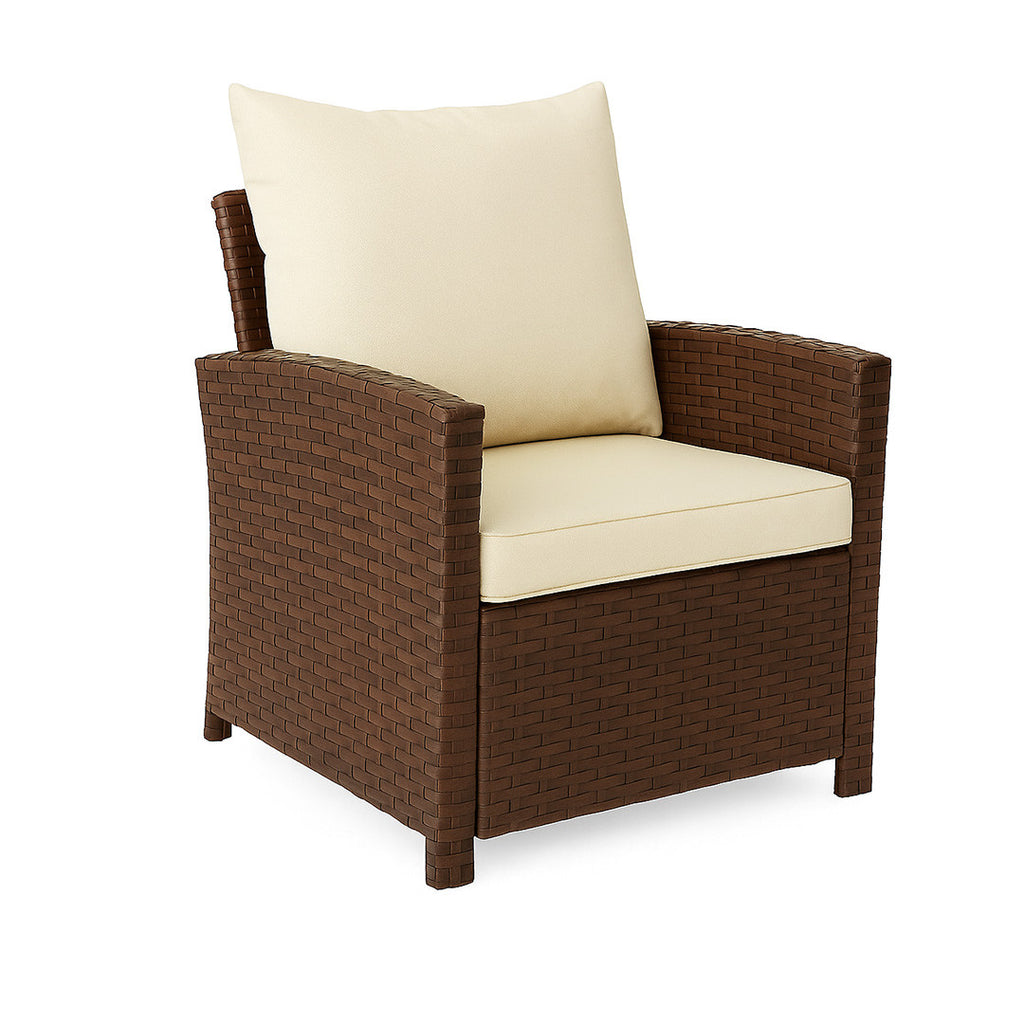 POHJOLA GARDEN Polyrottinki Sohvaryhmä 4-osainen, Ruskea/beige, MATLEENA