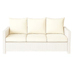 POHJOLA GARDEN Polyrottinki Sohvaryhmä 4-osainen, Valkoinen/beige, MATLEENA