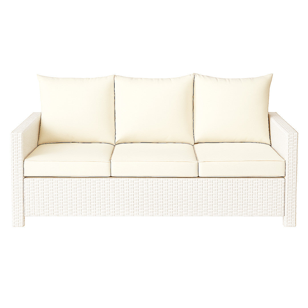 POHJOLA GARDEN Polyrottinki Sohvaryhmä 4-osainen, Valkoinen/beige, MATLEENA