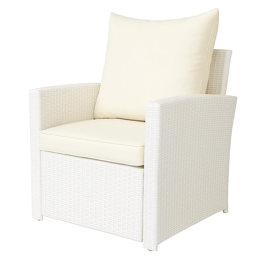 POHJOLA GARDEN Polyrottinki Sohvaryhmä 4-osainen, Valkoinen/beige, MATLEENA