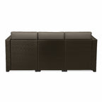 POHJOLA GARDEN Polyrottinkinen Ulkosohva EEVI, Musta / Harmaa