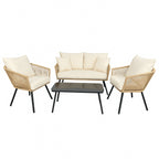 Pohjola Garden Polyrottinki Terassi / Puutarha sohvaryhmä Nelli, Natural