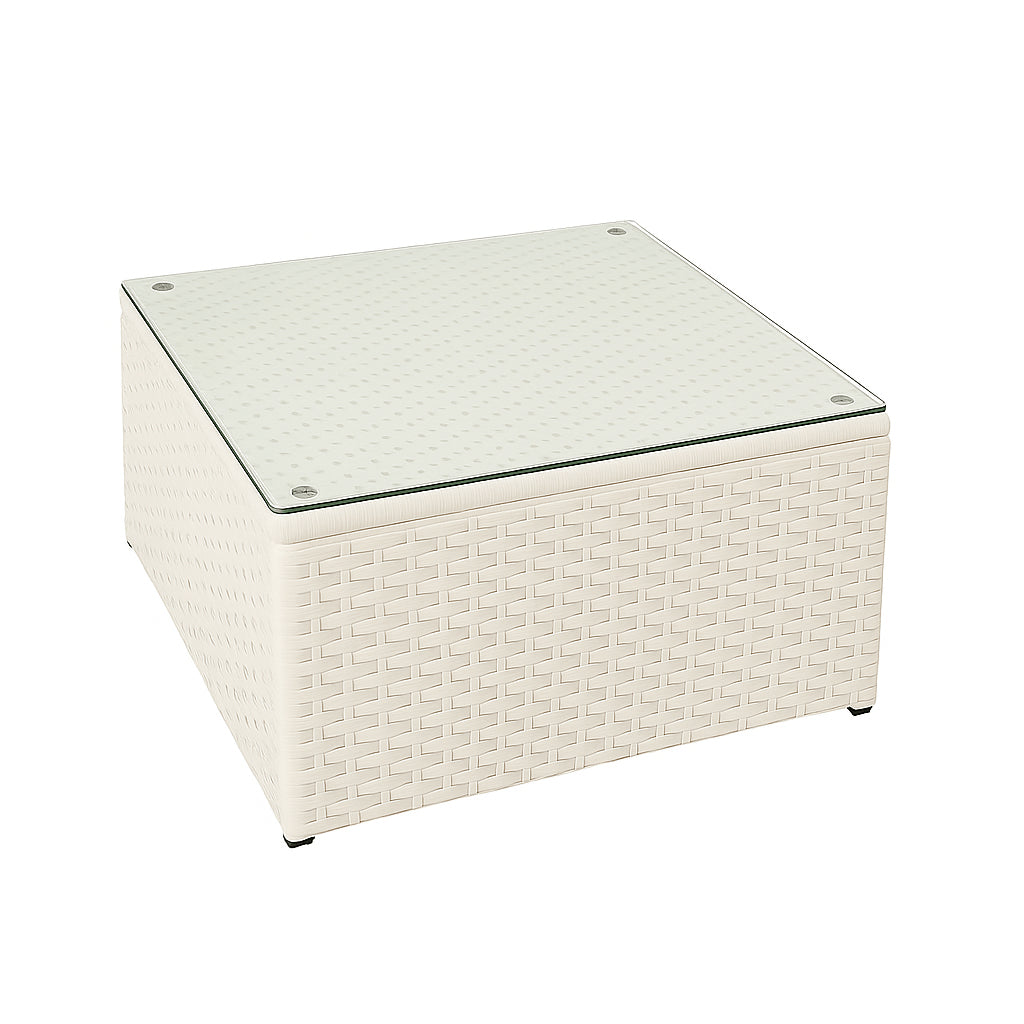 POHJOLA GARDEN Polyrottinkinen Ulkosohva EEVI, Valkoinen / beige