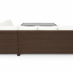 POHJOLA GARDEN Polyrottinki Ulkosohvaryhmä Pöydällä AAVA, Ruskea / beige