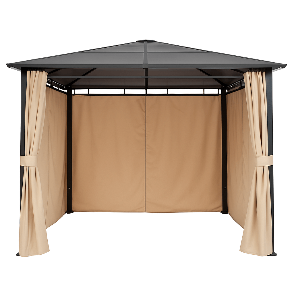 Pohjola Garden Paviljonki/Puutarhakatos 3x3m PC-katolla, Beige