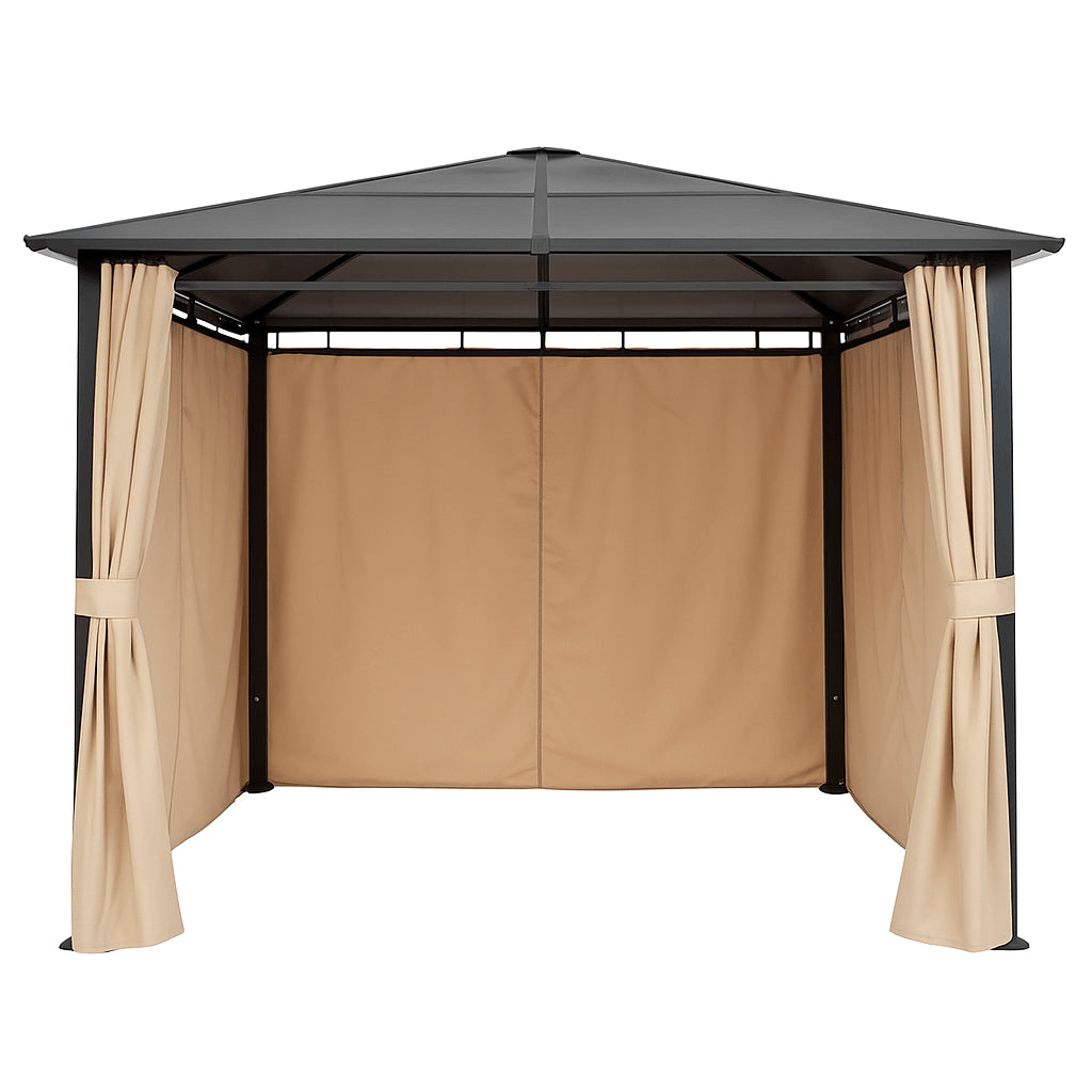 Pohjola Garden Paviljonki/Puutarhakatos 3x3m PC-katolla, Beige