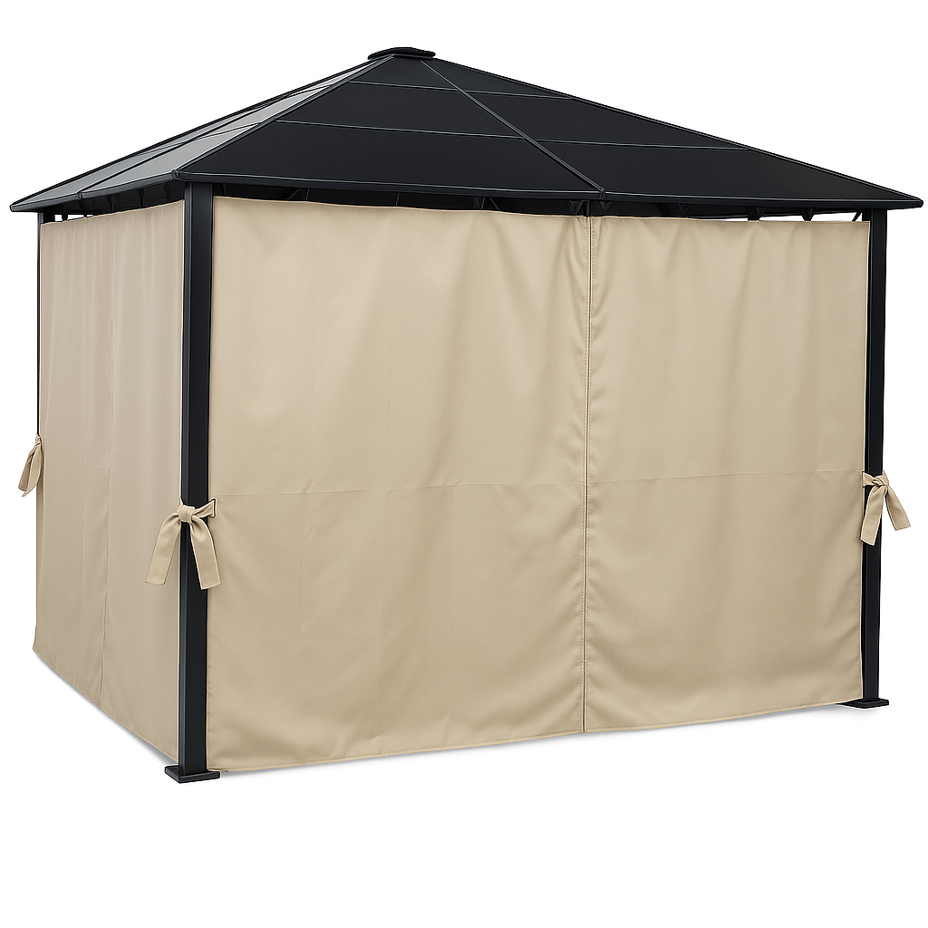 Pohjola Garden Paviljonki/Puutarhakatos 3x3m PC-katolla, Beige