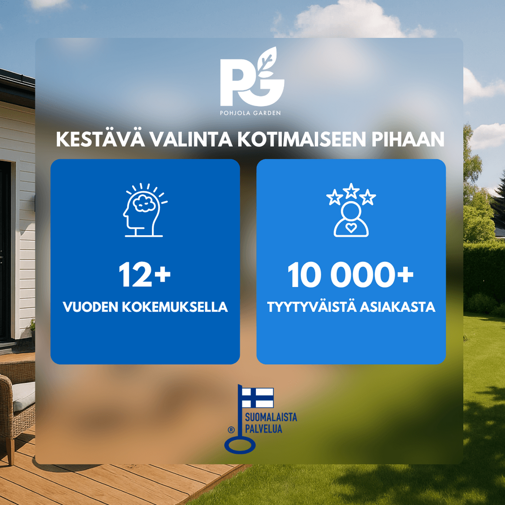 Pohjola Garden Paviljonki/Puutarhakatos 3x3m PC-katolla, Harmaa