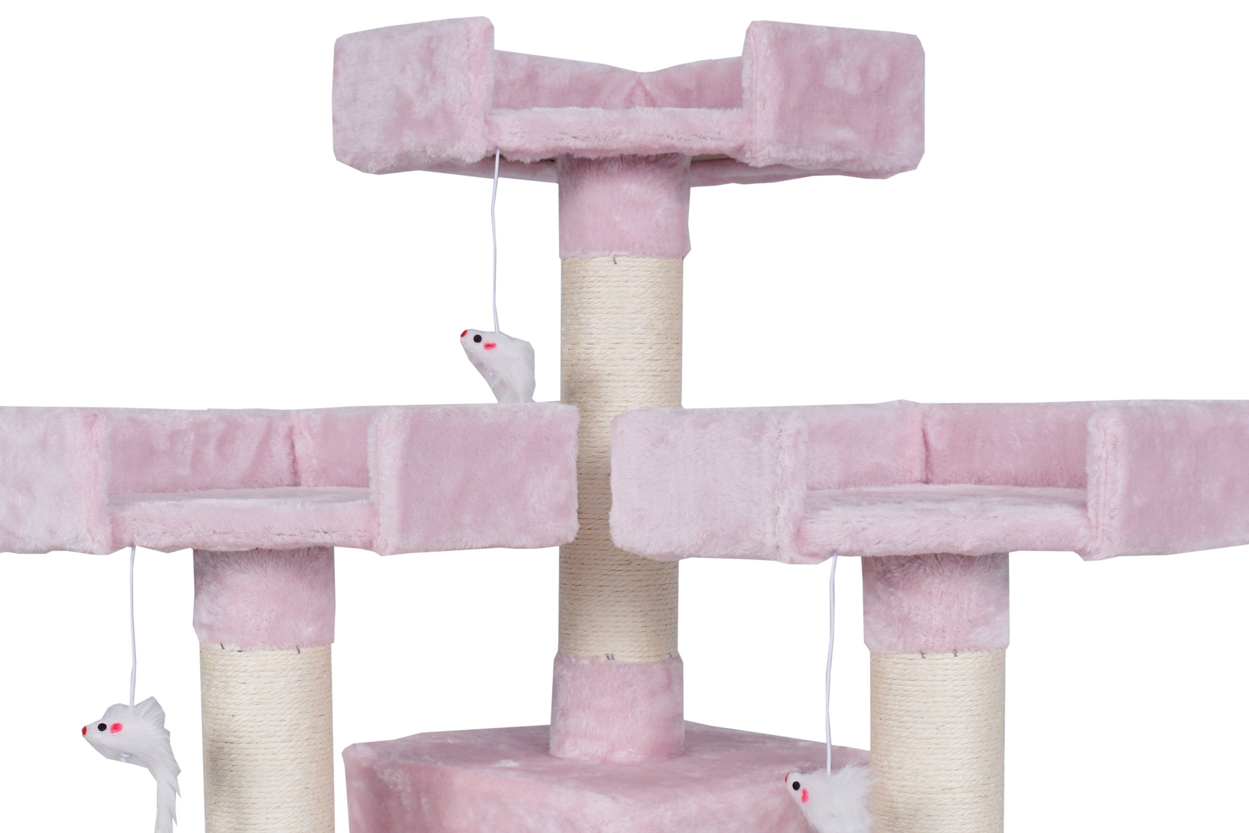 POHJOLAN LEMMIKKITARVIKE Kissan kiipeily-/raapimispuu 170 cm, Pinkki