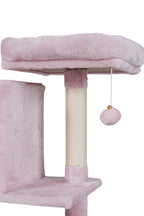 POHJOLAN LEMMIKKITARVIKE Kissojen raapimis-/kiipeilypuu 206 cm, Pinkki