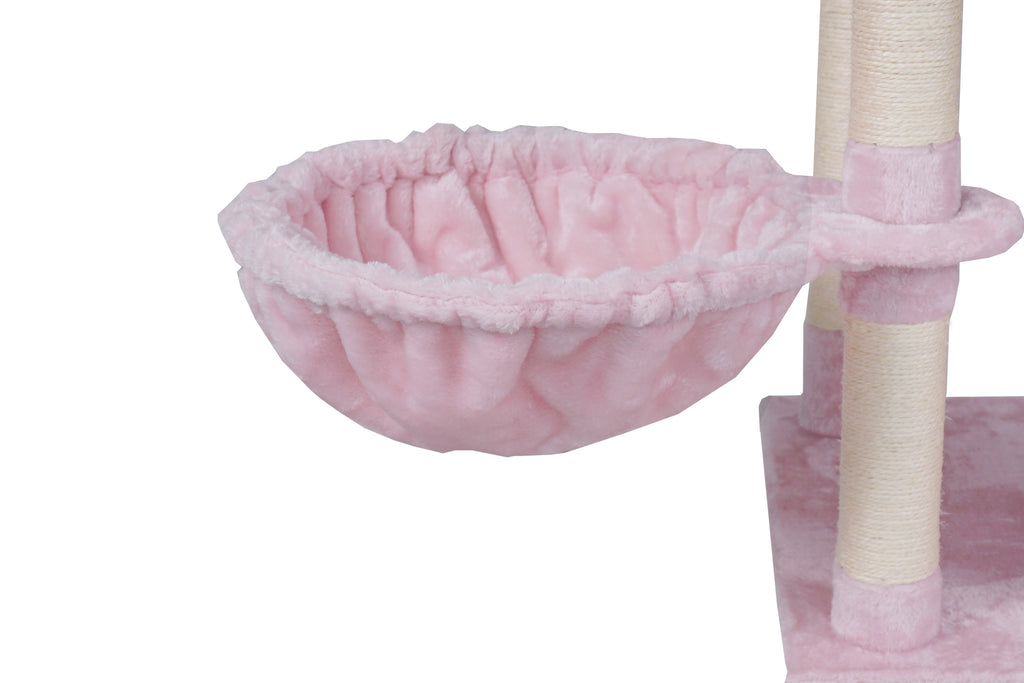 POHJOLAN LEMMIKKITARVIKE Kissojen raapimis-/kiipeilypuu 206 cm, Pinkki