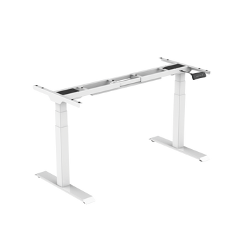 Sähköpöytä 160 x 80 cm – korkeussäätö 58–123 cm, 125 kg, valkoinen