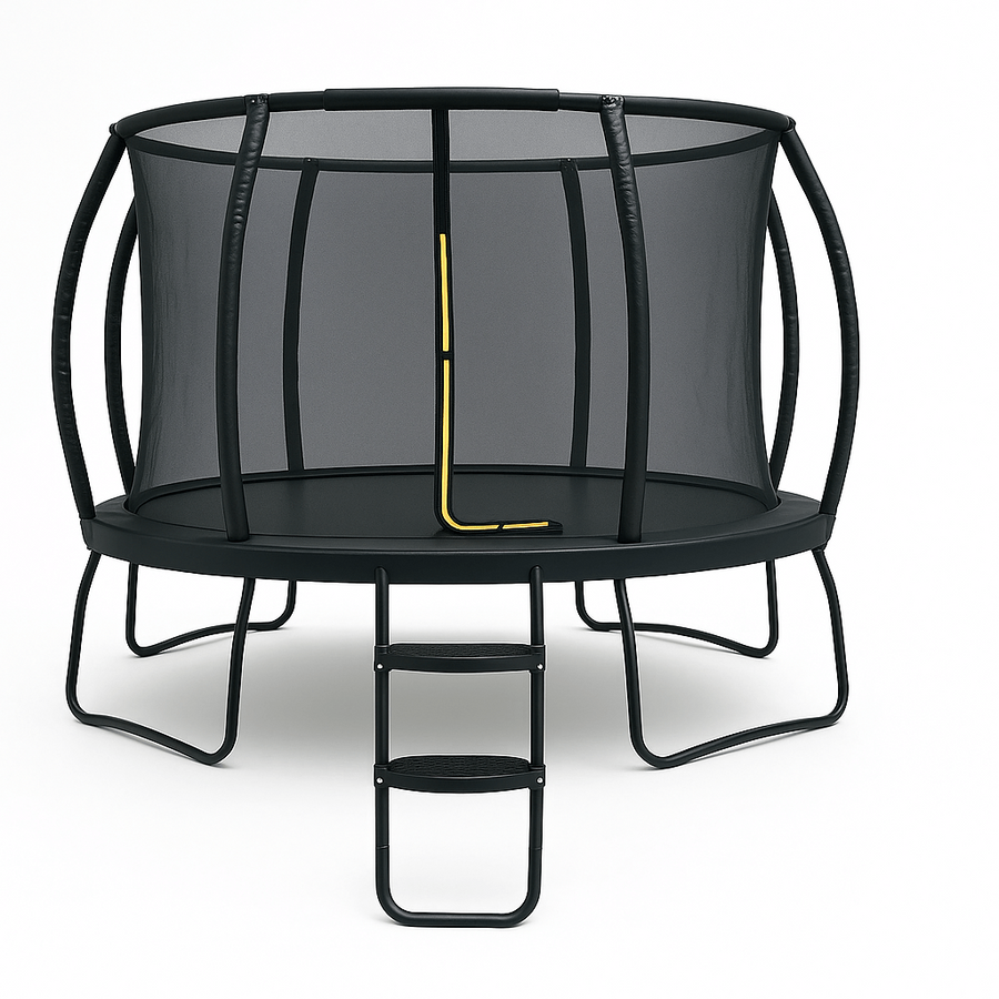 Trampolinstege Ø 457 cm – galvaniserat stål, stabila steg, enkel montering