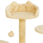 POHJOLAN LEMMIKKITARVIKE Kissan kiipeily-/raapimapuu 139 cm, Beige