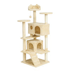 POHJOLAN LEMMIKKITARVIKE Kissan kiipeily-/raapimapuu 139 cm, Beige