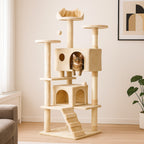 POHJOLAN LEMMIKKITARVIKE Kissan kiipeily-/raapimapuu 139 cm, Beige