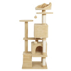 POHJOLAN LEMMIKKITARVIKE Kissan kiipeily-/raapimapuu 139 cm, Beige