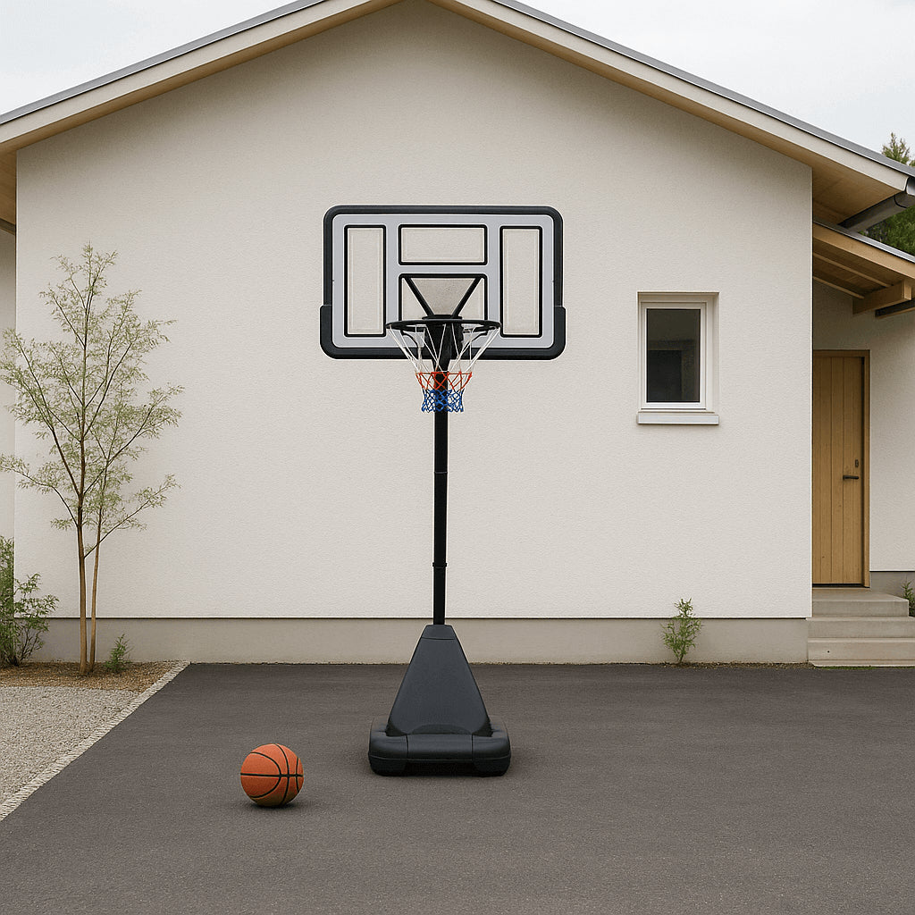 POHJOLAN URHEILUTARVIKE Koripalloteline 2,45-3,05m Valkoinen/Musta