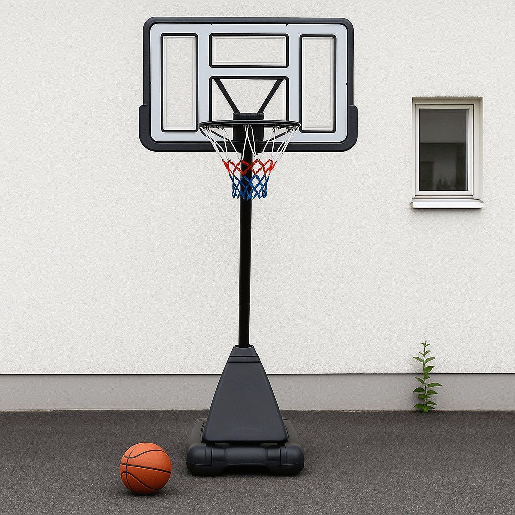 POHJOLAN URHEILUTARVIKE Koripalloteline 2,45-3,05m Valkoinen/Musta