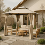 Pohjola Garden PATIO Paviljonki / Terassikatos 3x3m, Harmaa