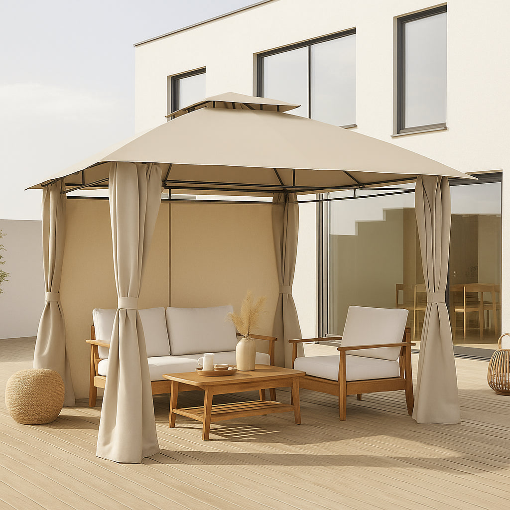 Pohjola Garden PATIO Paviljonki / Terassikatos 3x3m, Beige